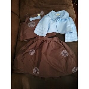 Crazy 8 easter dressy spring outfit top dress skirt size xs 4